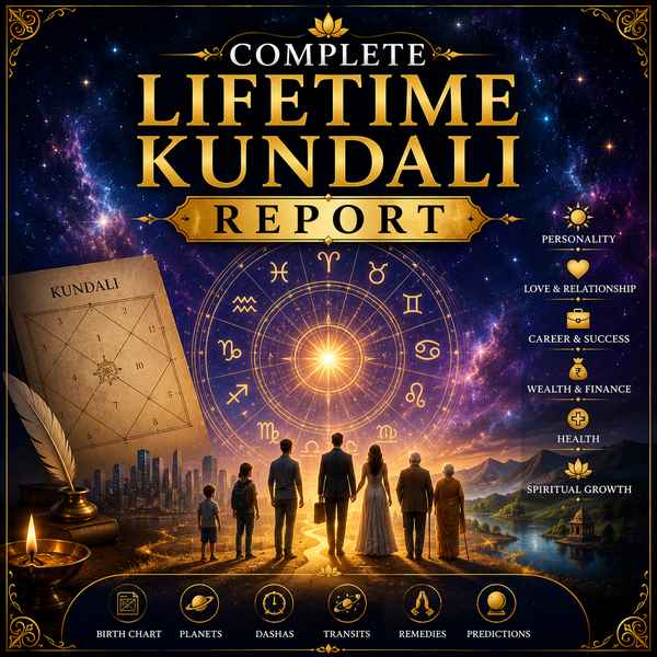 संपूर्ण जीवनकाल कुंडली रिपोर्ट | Complete Lifetime Kundali Report