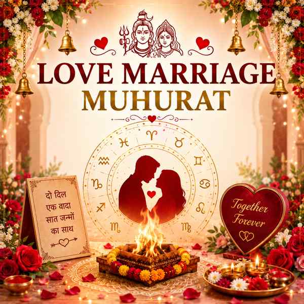 प्रेम विवाह मुहूर्त | Love Marriage Muhurat