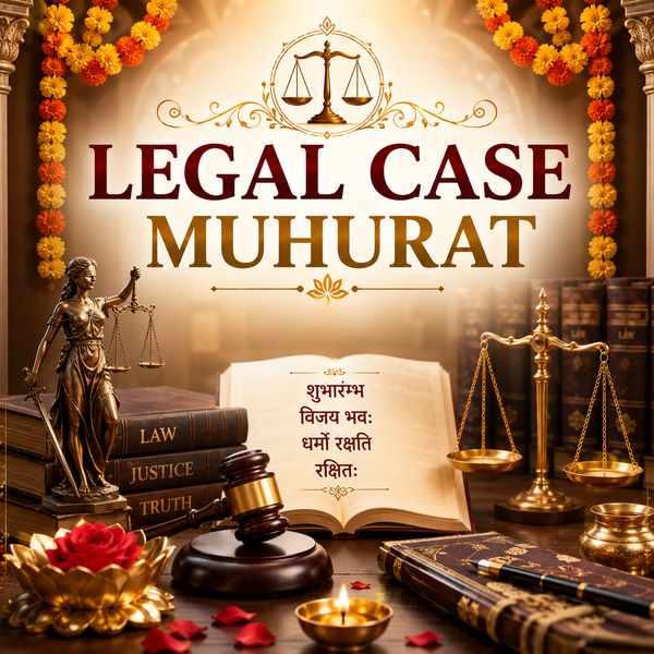 कानूनी मुकदमा मुहूर्त | Legal Case Muhurat