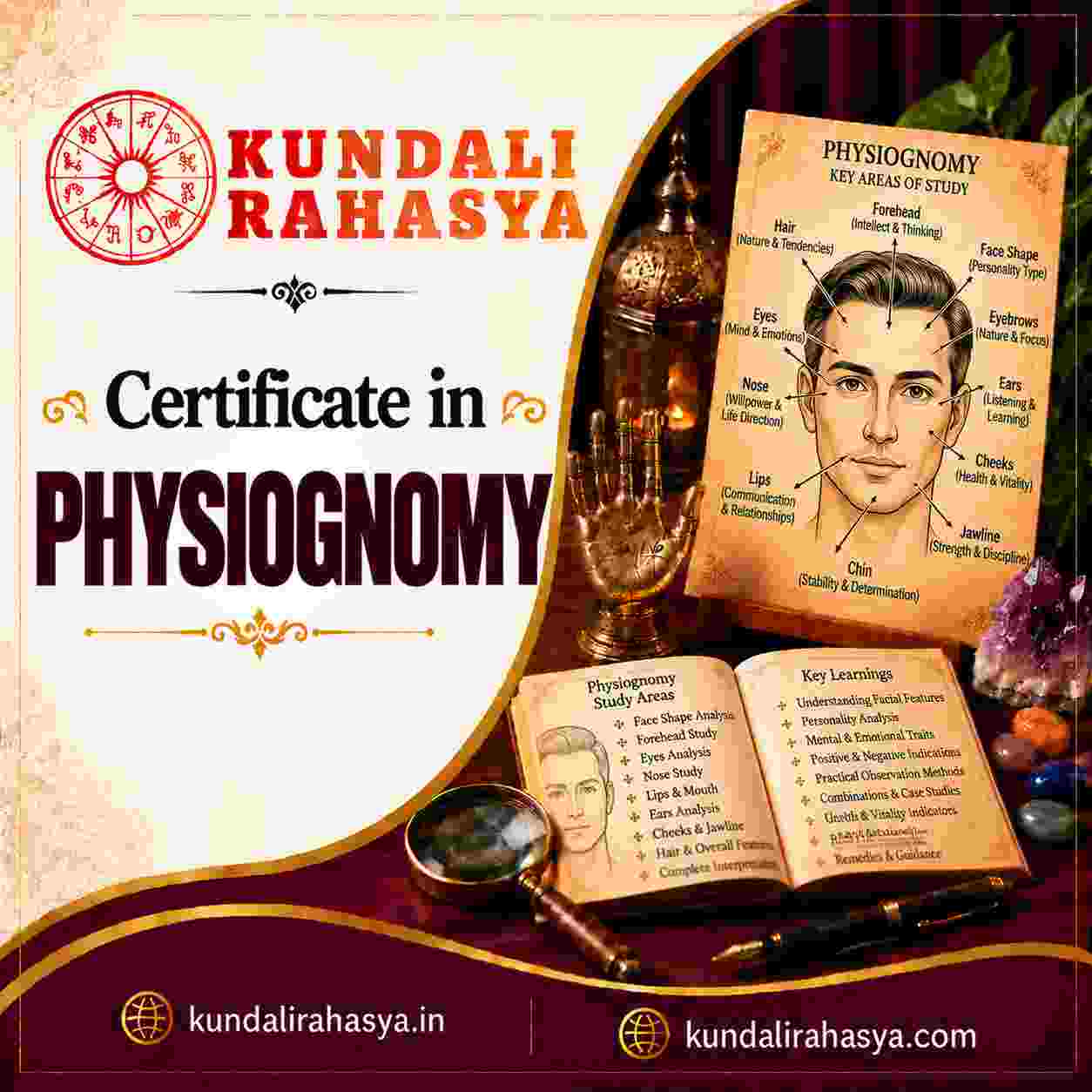Online Course Certificate in Physiognomy