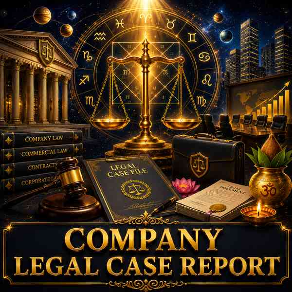 कंपनी कानूनी मामला रिपोर्ट | Company Legal Case Report