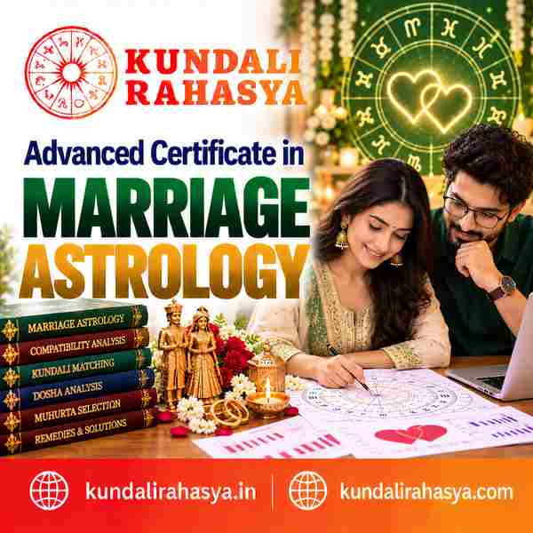 Online Advanced Certificate in Marriage Astrology