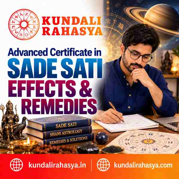 Online Advanced Certificate in Sade Sati Effects & Remedies